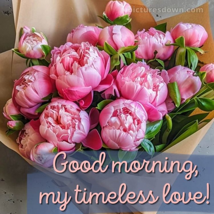Love romantic good morning flowers picture bouquet free download