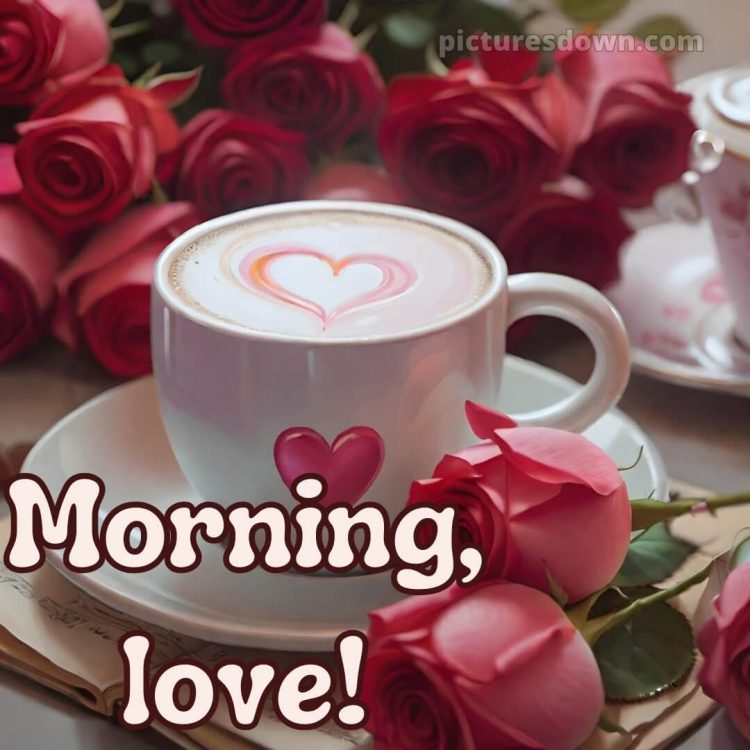 Love romantic good morning rose picture heart free download