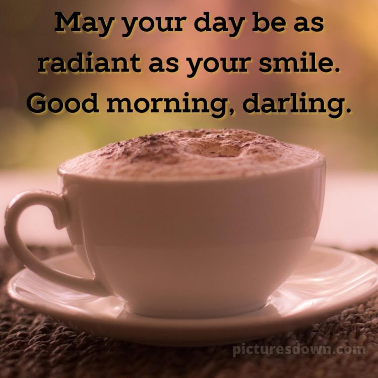 Love romantic good morning status picture coffee crema free download