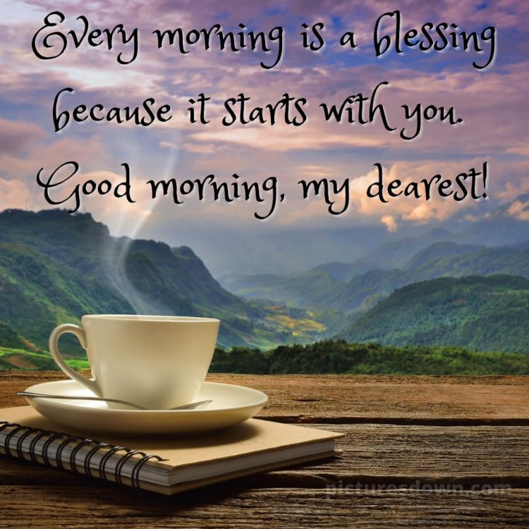 Love romantic good morning status picture mountains free download