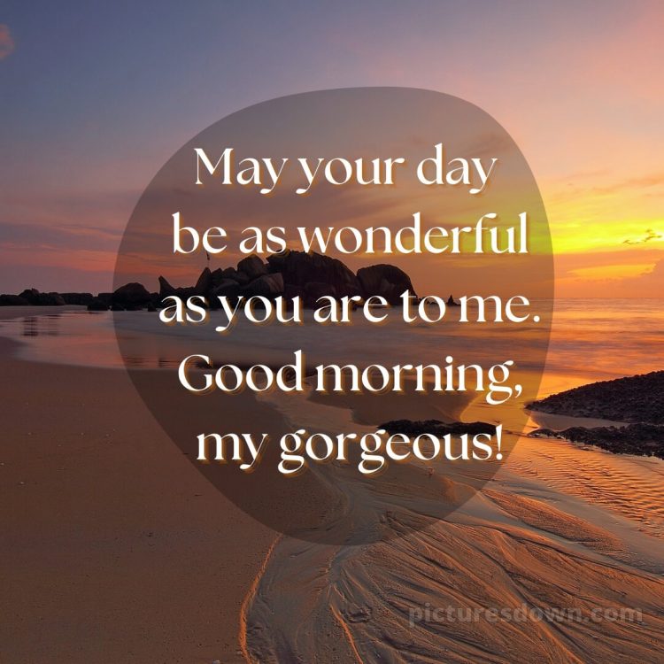 Romantic good morning images for girlfriend picture beach free download