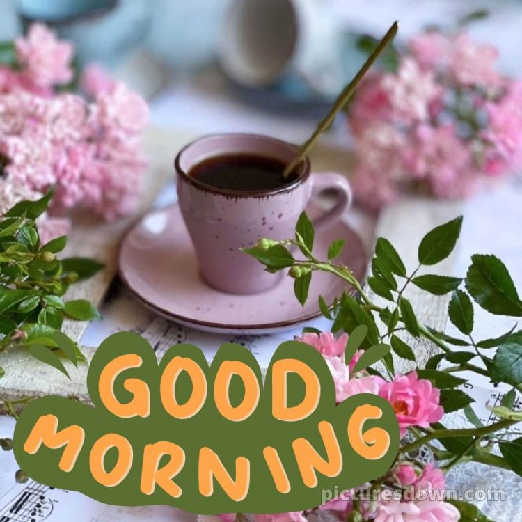 Romantic good morning love picture cup free download