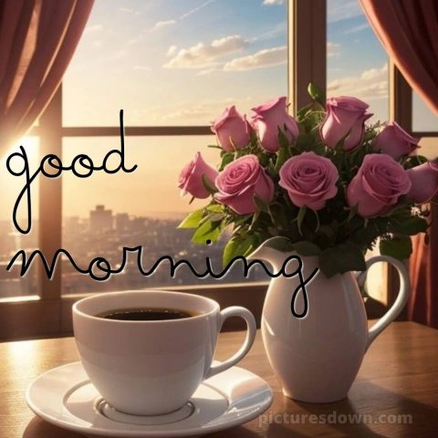 Romantic good morning message picture window free download