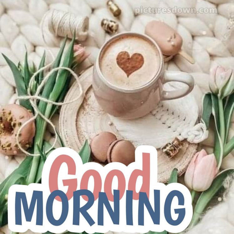 Romantic good morning sweetheart picture coffee cup free download
