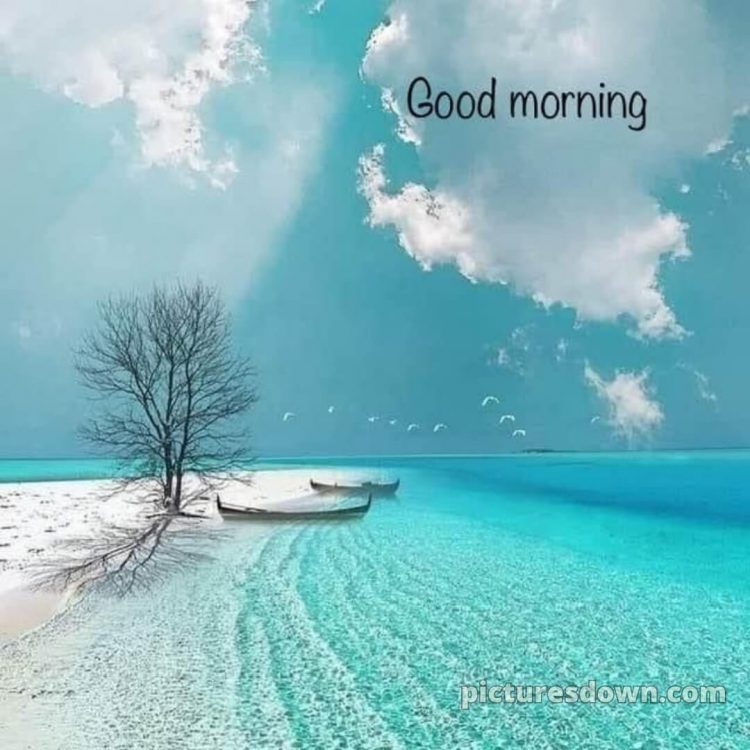 Romantic good morning sweetheart picture sea free download