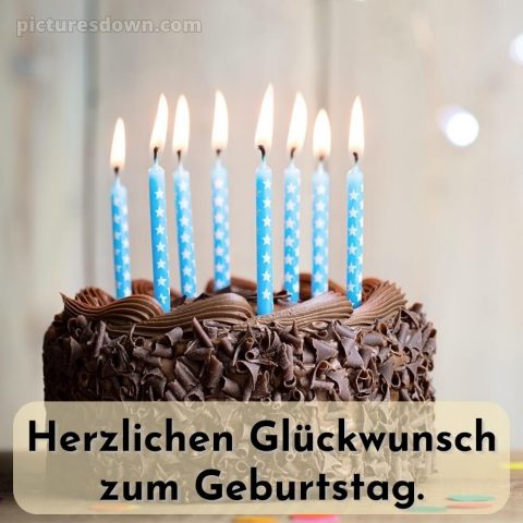 Alles gute zum geburtstag mein sohn bilder bild Kuchen und Kerzen kostenlos