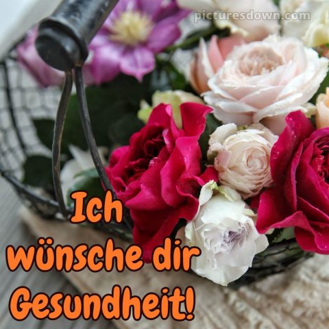 Das wünsche ich dir bild Blumen kostenlos