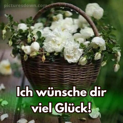 Das wünsche ich dir bild Blumenkorb kostenlos