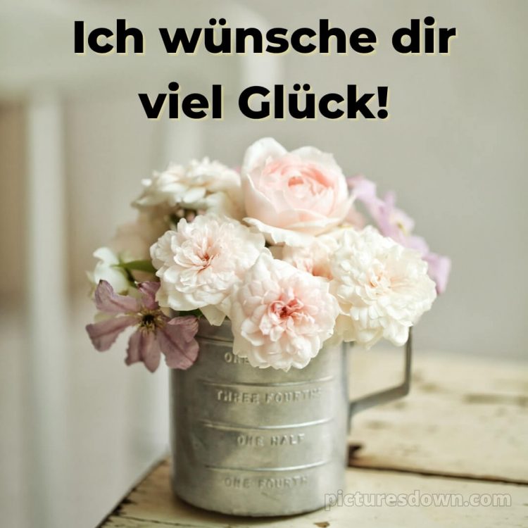 Das wünsche ich dir bild rosa Blumen kostenlos