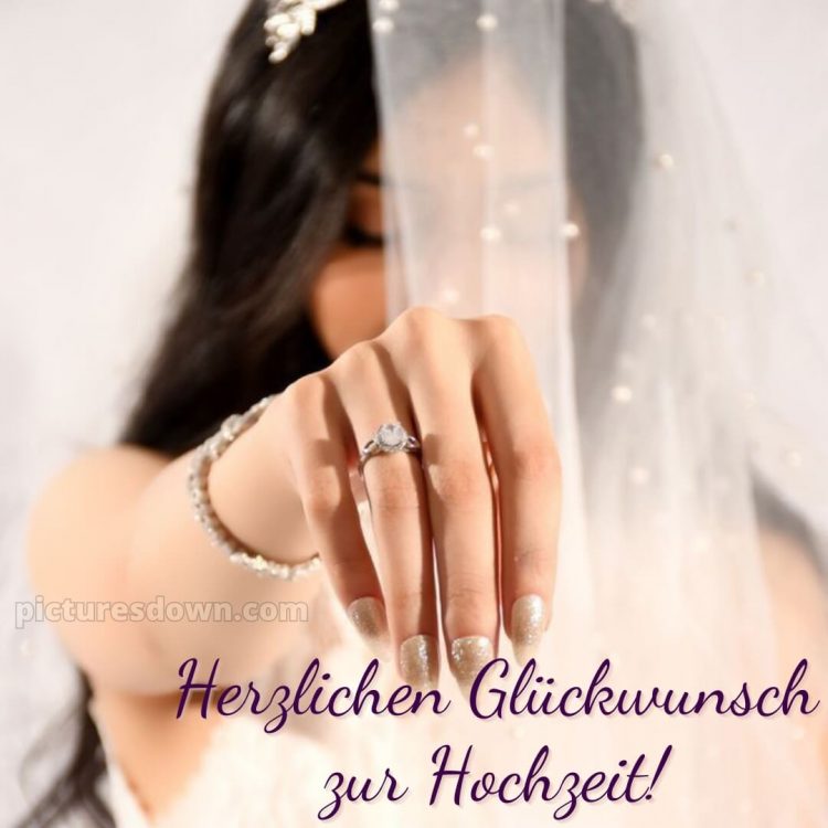 Glückwünsche zur hochzeit bild Braut kostenlos