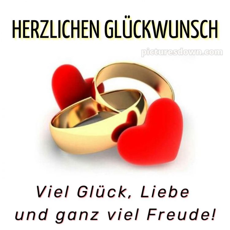 Glückwünsche zur hochzeit bild Herz kostenlos