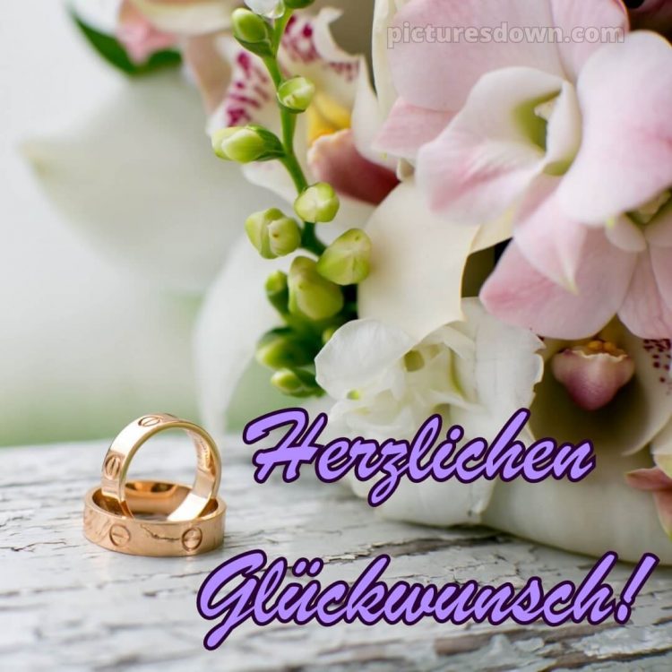 Glückwünsche zur hochzeit bild Blumen kostenlos