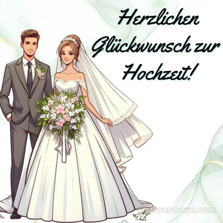 Glückwünsche zur hochzeit bild Frischvermählte kostenlos