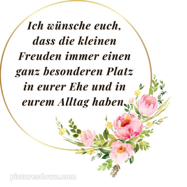 Hochzeit glückwünsche bild rosa Blumen kostenlos