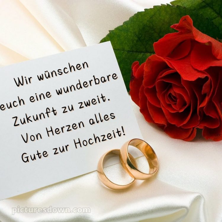 Hochzeit glückwünsche bild rote Rose kostenlos