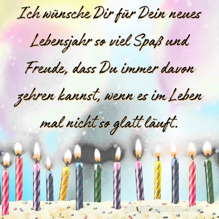 Ich wünsche dir alles gute zum geburtstag bild Kerzen kostenlos