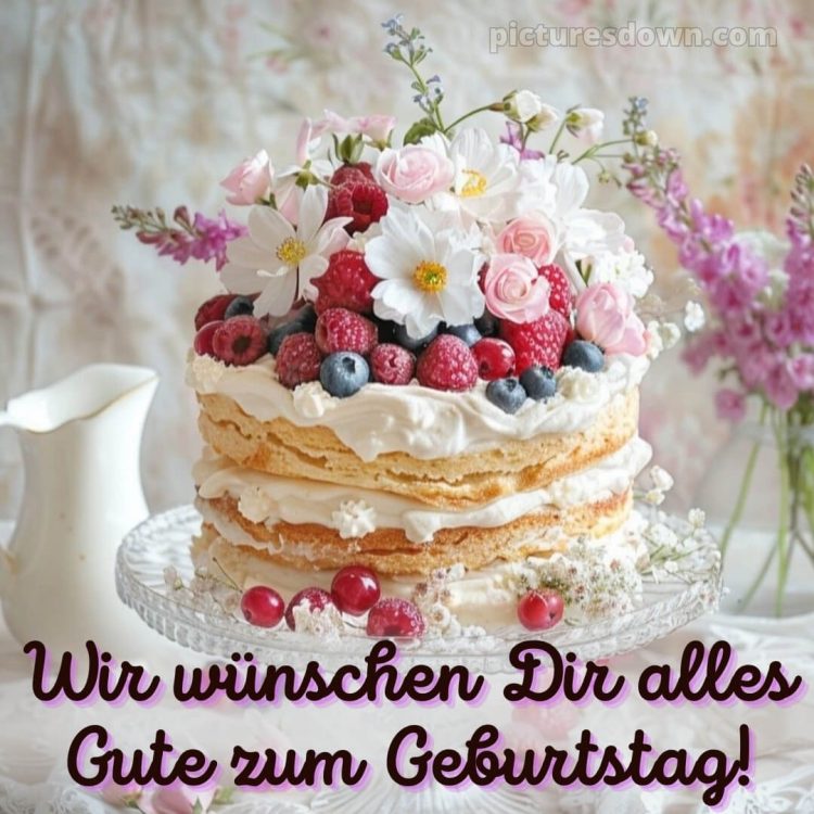 Ich wünsche dir alles gute zum geburtstag bild Beeren kostenlos