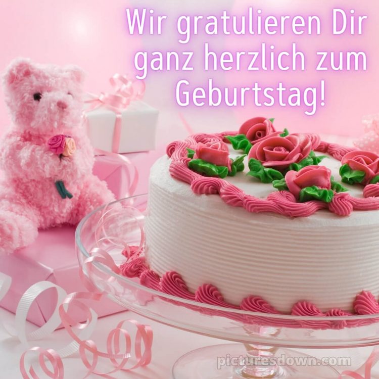 Ich wünsche dir alles gute zum geburtstag bild Kuchen kostenlos