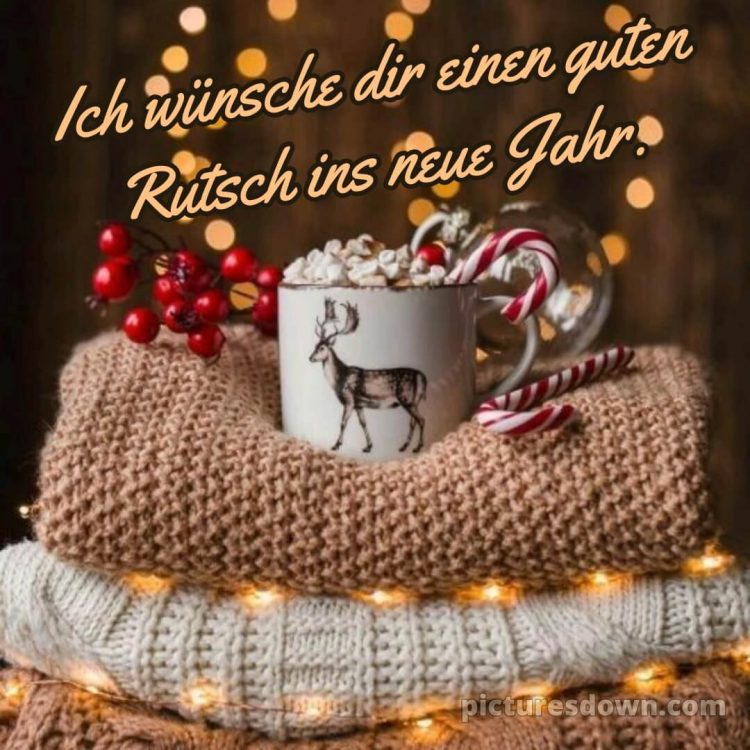 Ich wünsche dir einen guten Rutsch ins neue Jahr bild Tasse kostenlos