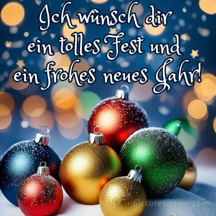 Ich wünsche dir einen guten Rutsch ins neue Jahr bild Weihnachtsbaumschmuck kostenlos