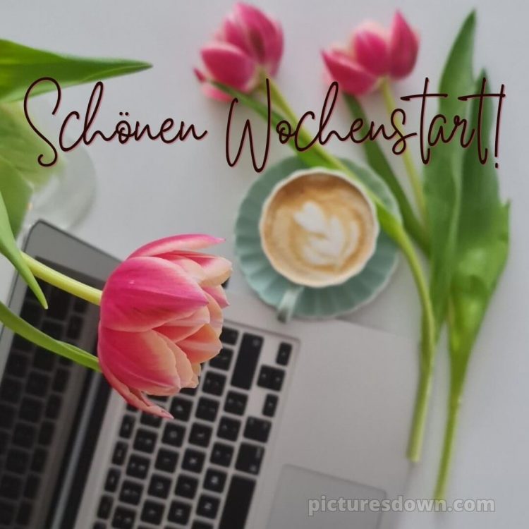 Ich wünsche dir einen schönen wochenstart bild Laptop kostenlos