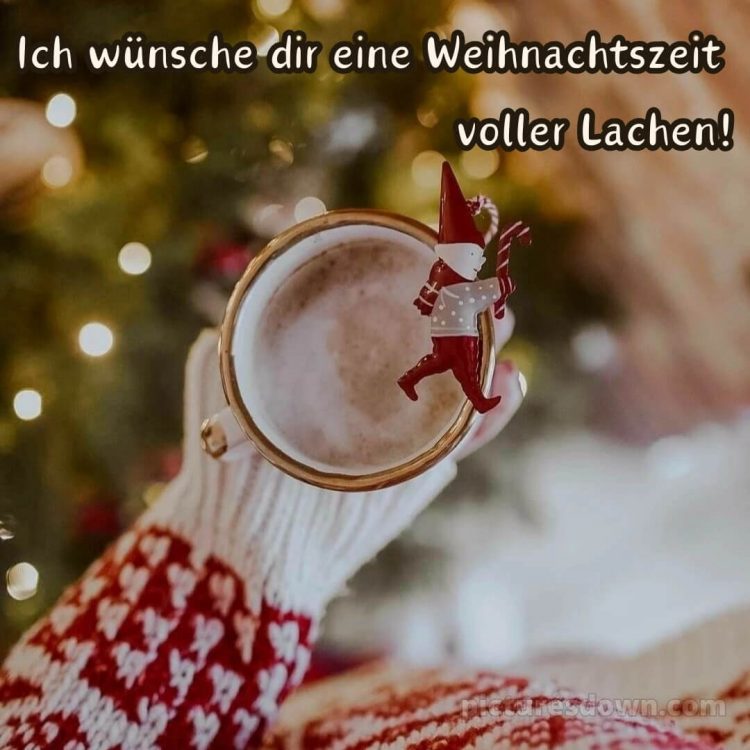 Ich wünsche dir frohe Weihnachten bild Kakao kostenlos