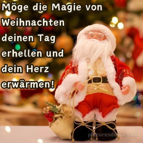 Ich wünsche dir frohe Weihnachten bild Weihnachtsmann kostenlos