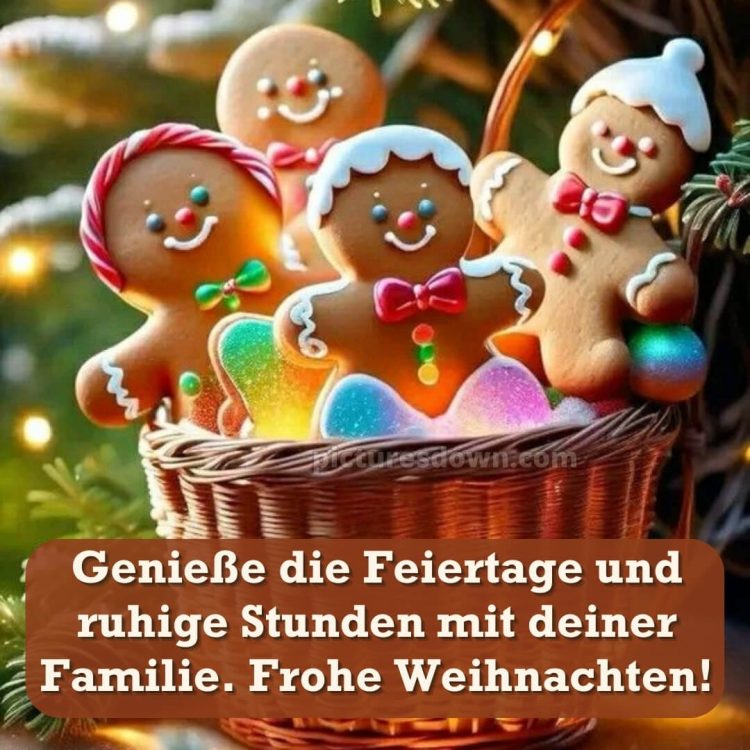 Ich wünsche dir frohe Weihnachten bild Plätzchen kostenlos
