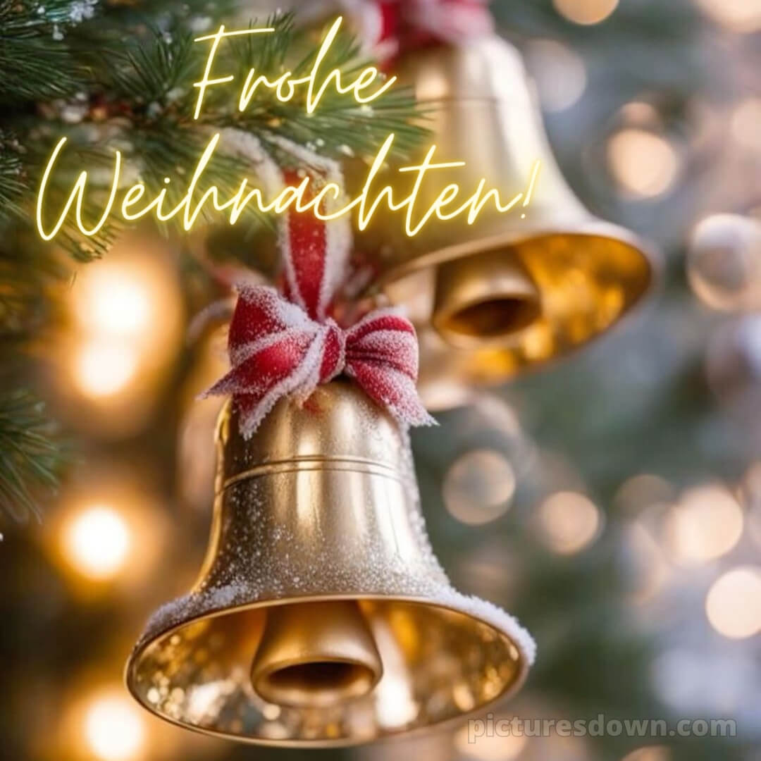 Ich wünsche dir frohe Weihnachten Glocken - picturesdown.com