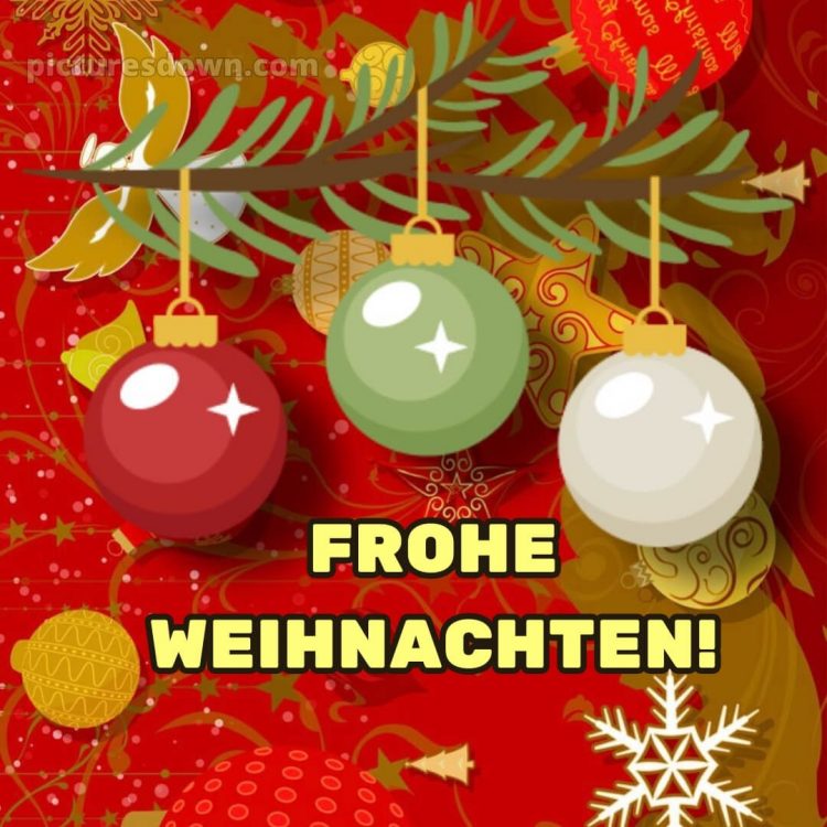 Ich wünsche dir frohe Weihnachten bild Postkarte kostenlos