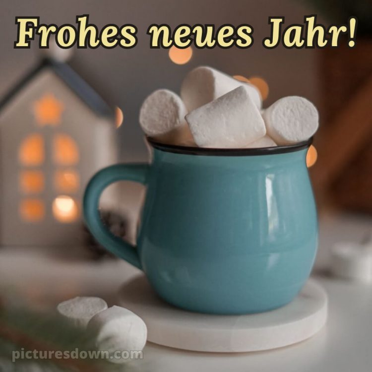 Ich wünsche dir für das neue Jahr bild Marshmallow kostenlos
