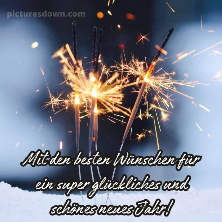 Ich wünsche dir für das neue Jahr bild Schnee kostenlos