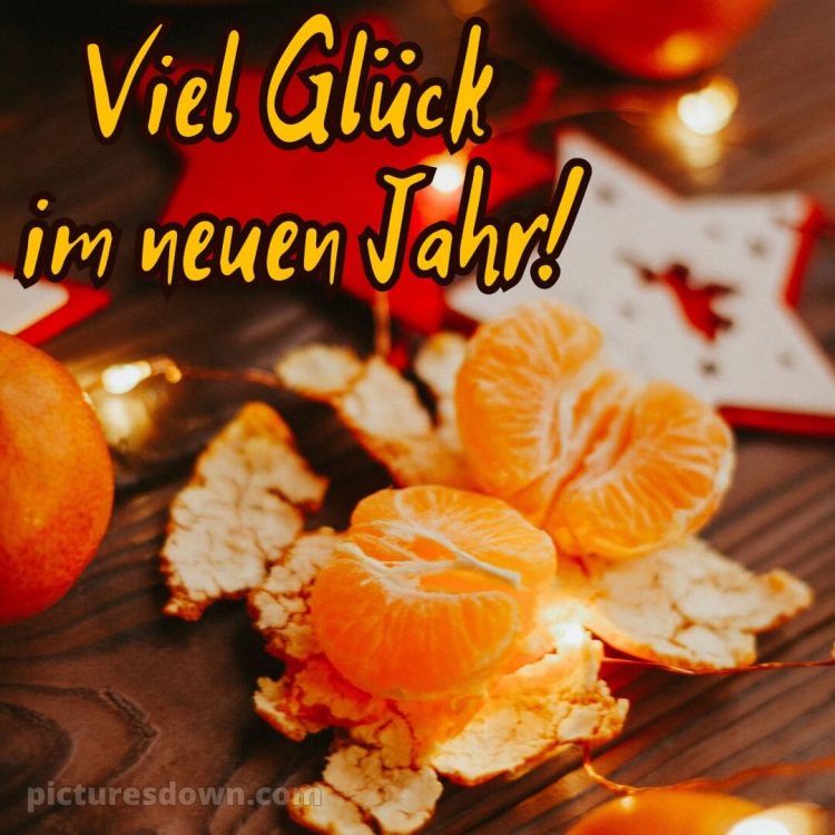 Ich wünsche dir für das neue Jahr bild Mandarinen kostenlos