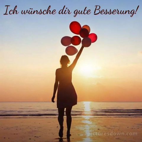 Ich wünsche dir gute besserung bild Luftballons kostenlos