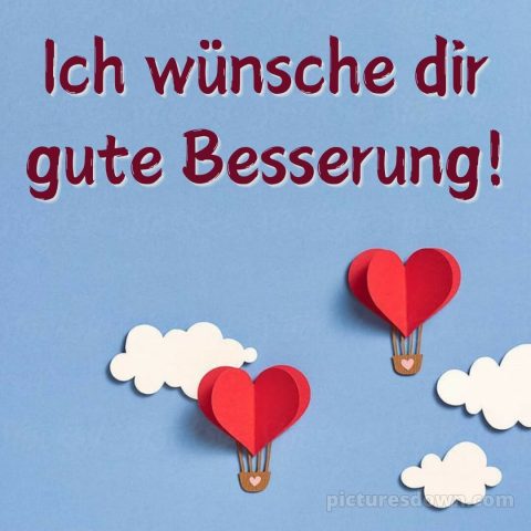Ich wünsche dir gute besserung bild Postkarte kostenlos