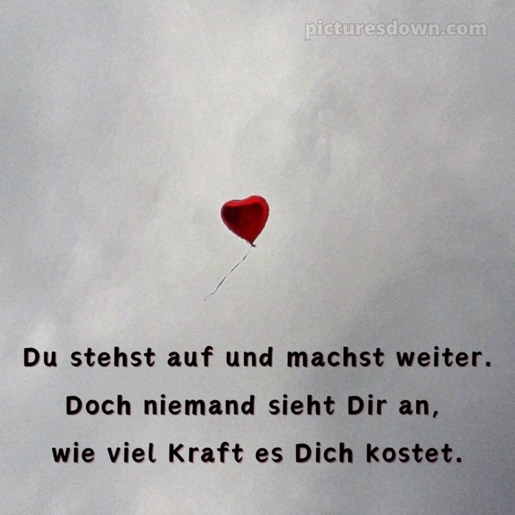 Ich wünsche dir kraft sprüche bild Herz kostenlos