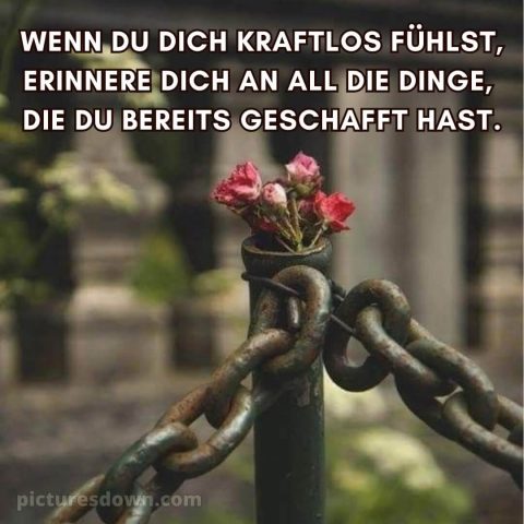 Ich wünsche dir kraft sprüche bild Kette kostenlos