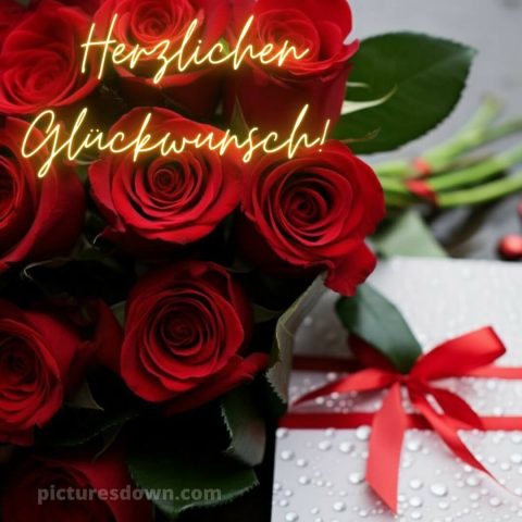 Ich wünsche dir von herzen alles gute zum geburtstag bild Rosen kostenlos