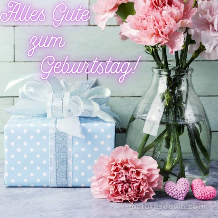 Ich wünsche dir von herzen alles gute zum geburtstag bild Vase kostenlos