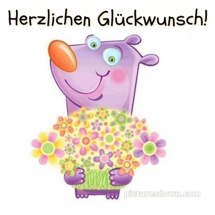 Ich wünsche dir von herzen alles gute zum geburtstag bild Postkarte kostenlos