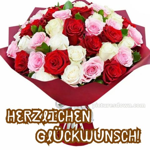 Ich wünsche dir von herzen alles gute zum geburtstag bild Blumenstrauß kostenlos