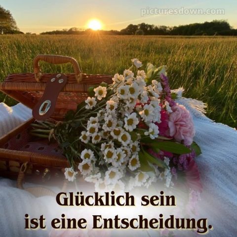 Ich wünsche dir Zeit bild Blumenstrauß kostenlos