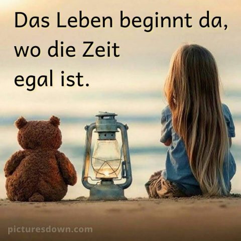 Ich wünsche dir Zeit bild kleines Mädchen kostenlos