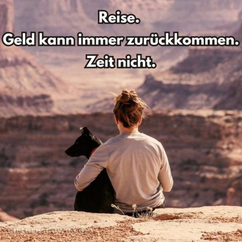 Ich wünsche dir Zeit bild Mädchen und Hund kostenlos