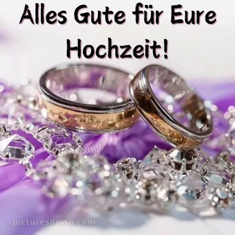 Kurze glückwünsche zur hochzeit kostenlos bild glänzende Ringe kostenlos