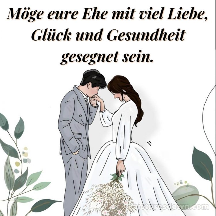 Originelle glückwünsche zur hochzeit bild Kuss kostenlos