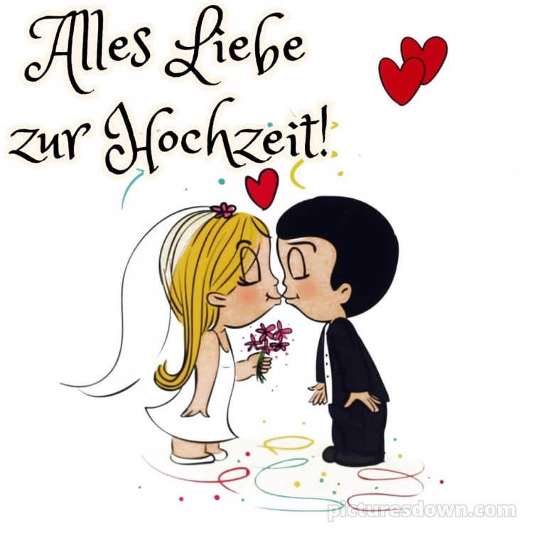 Witzig originelle glückwünsche zur hochzeit bild Kuss kostenlos