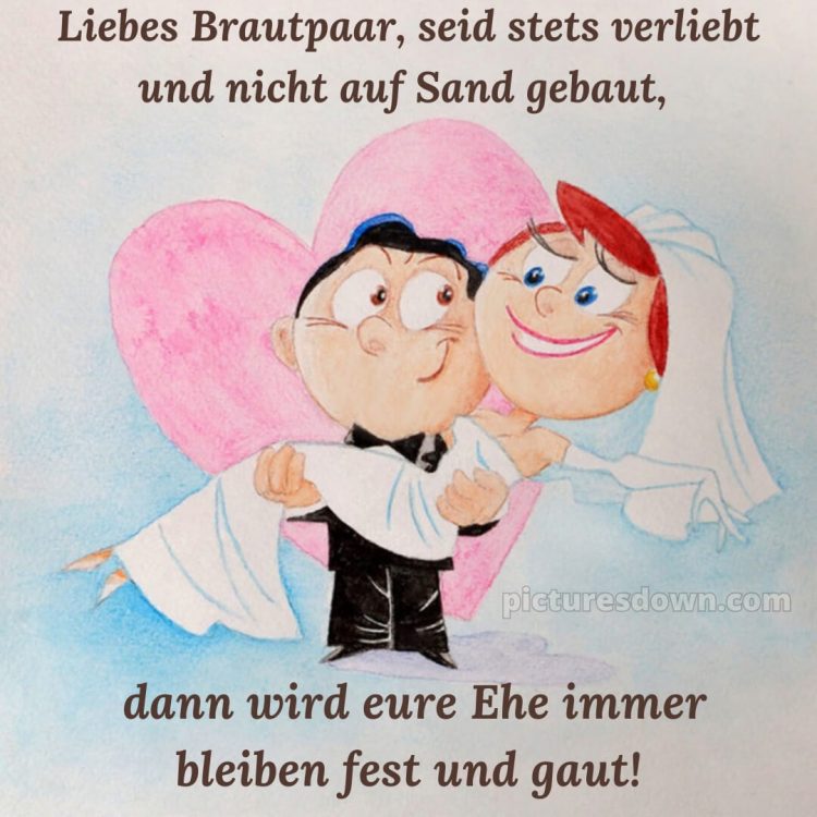 Witzig originelle glückwünsche zur hochzeit bild rosa Herz kostenlos