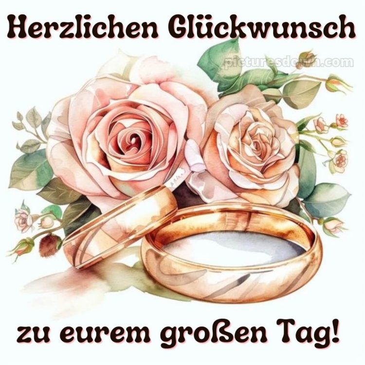 Brautpaar originelle glückwünsche zur hochzeit bild Ringe kostenlos