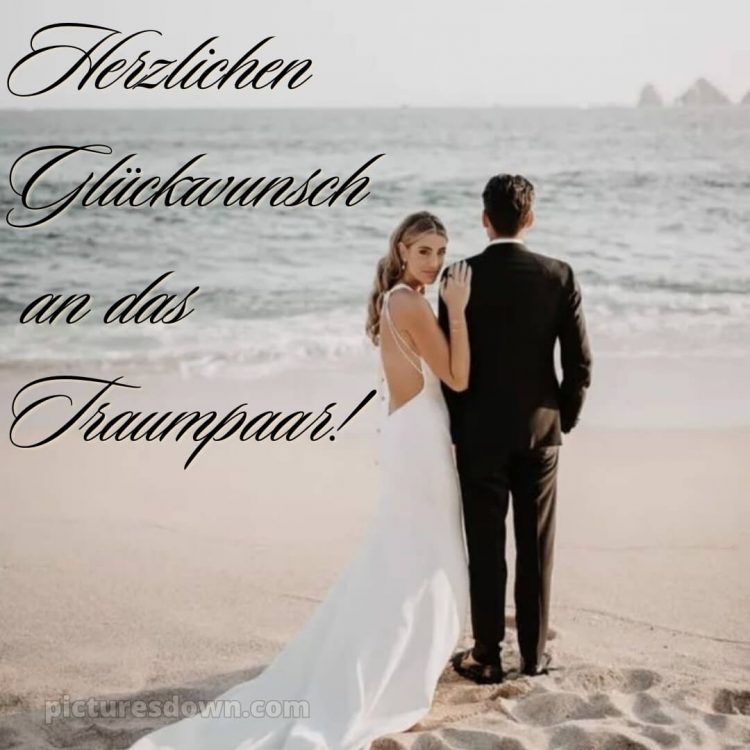 Emotionale glückwünsche zur hochzeit bild Strand kostenlos